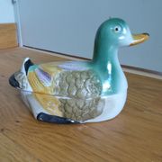 Duck empty-pocket ceramic slurry signed YR