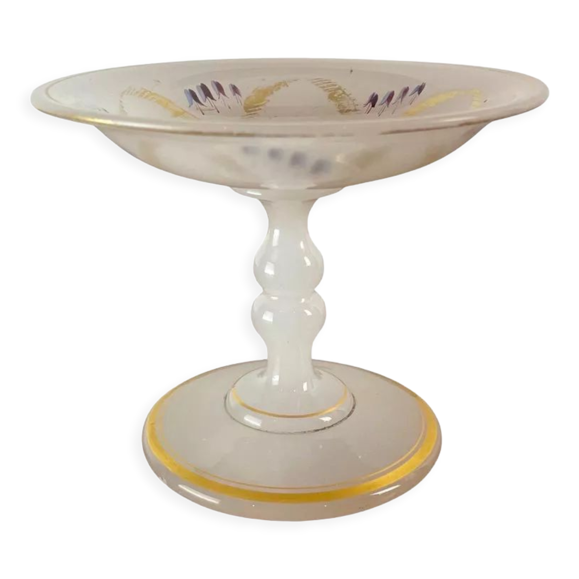 XIXth century opaline jewelry dish