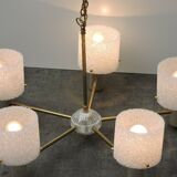 Lustre suspension Vintage Design Perplex 5 feux