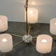 Lustre suspension Vintage Design Perplex 5 feux