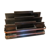 Mail door art delco wood and metal