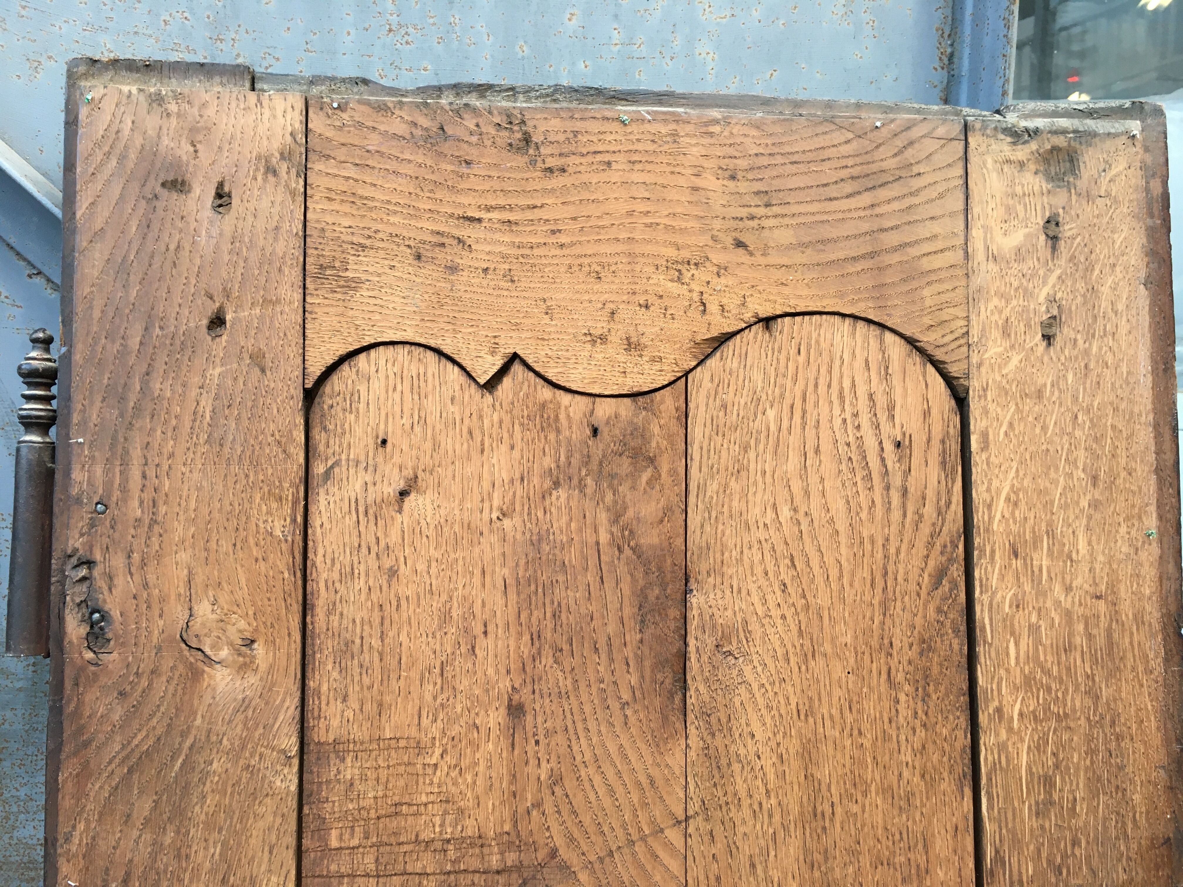 Pair of solid oak cabinet doors