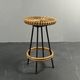 Midcentury Dutch rattan bamboo bar stools by Rohe Noordwolde, 1950s