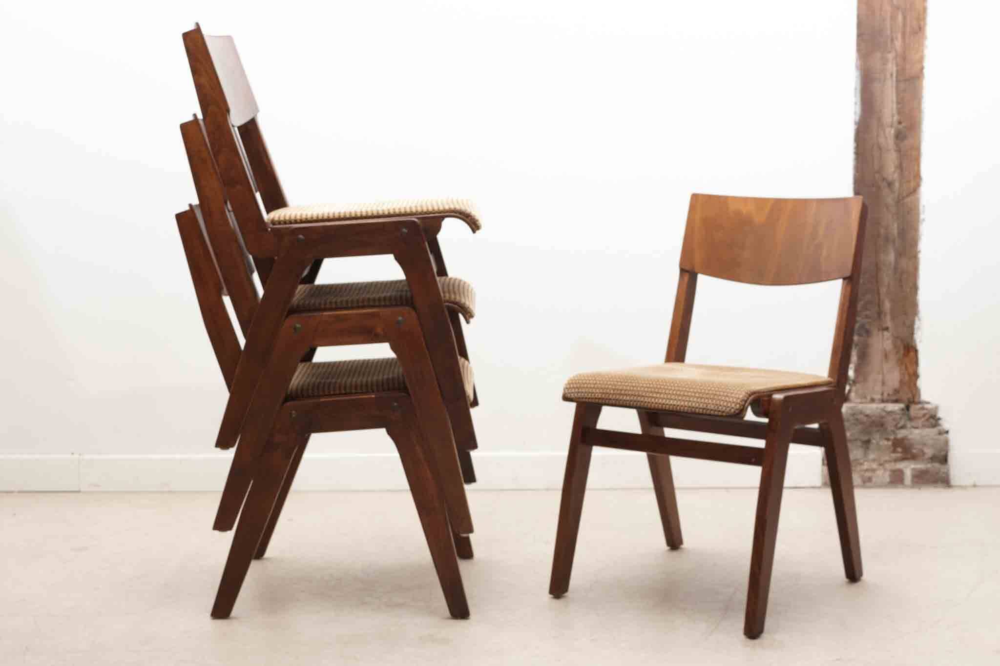 Scandinavian style bistro chair in dark oak