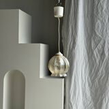 Suspension vintage en verre soufflé