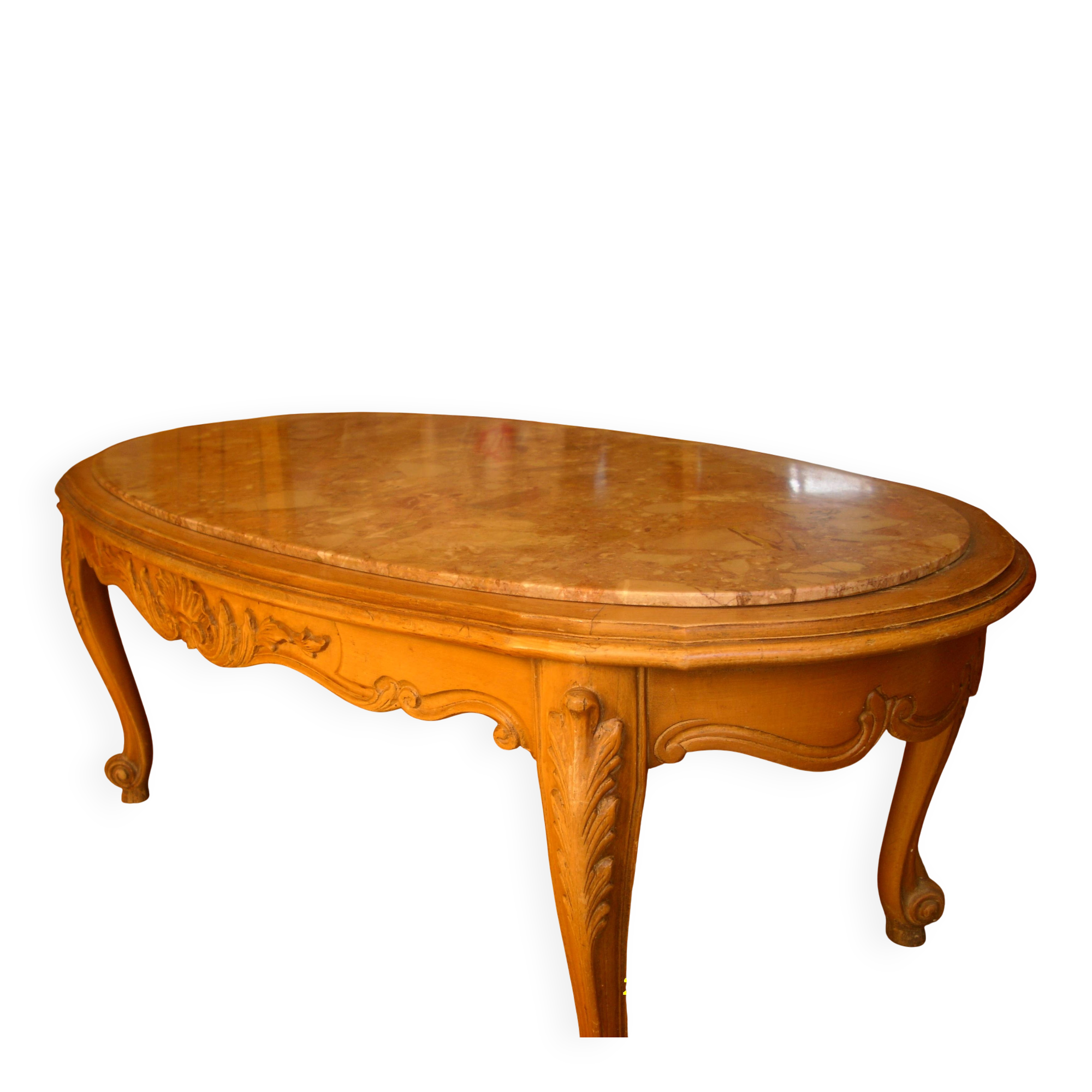 Table basse ovale