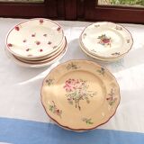 Assorted 18 old flower plates