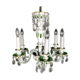 Lustre verre overlay blanc
