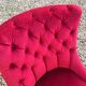 Red velvet toad chair