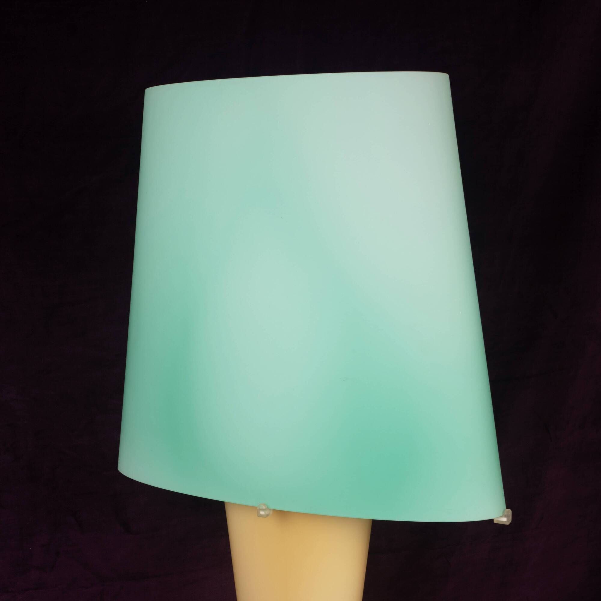 Daniela Puppa 1991 Italian Model 2850 Colored Glass Table Lamp for Fontana Arte