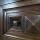 Art Deco oak enfilade with a diamond point decoration.