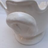 Rafraîchissoir à verres en faïence blanche
