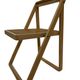 Ensemble vintage de 4 chaises pliantes, design en sangle et bois, années 1970