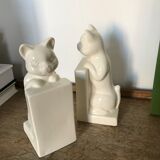 Pair of greenhouses book cat