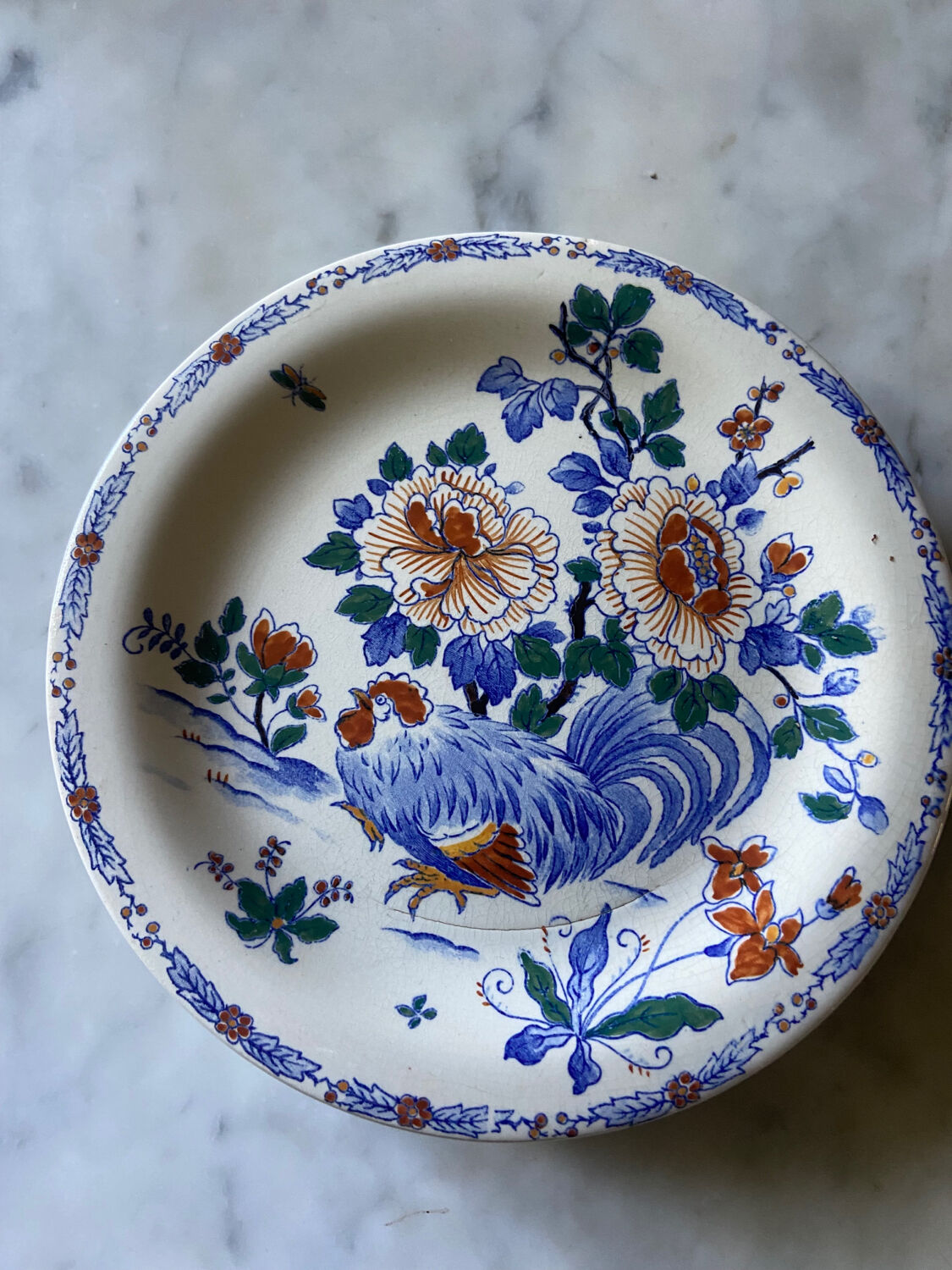 Series of 4 Gien plates