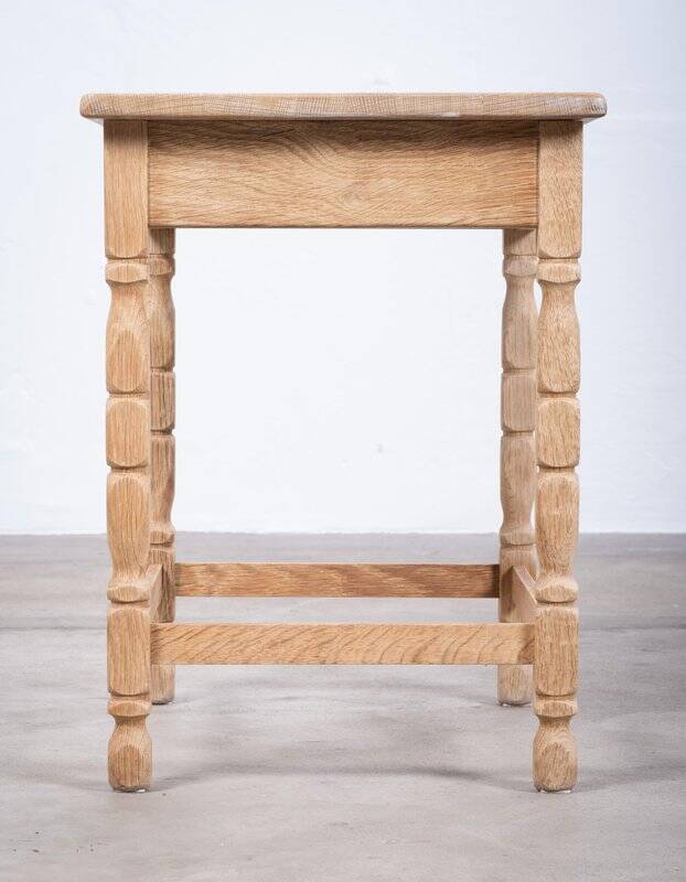 Oak Side Table by Henning Kjærnulf, Denmark, 1960s