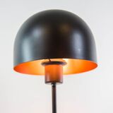 Vintage Dutch designer black mushroom lamp from the 80s
