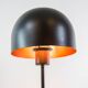 Vintage Dutch designer black mushroom lamp from the 80s