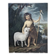 Painting Oil on canvas after Murillo Saint Jean Batiste early 20th century