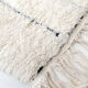 Moroccan Berber carpet Beni Ouarain ecru with black graphic patterns engraved 294x199cm