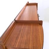 Monumental Wooden Cabinet with Parchment Panels by Gio Ponti, Italy