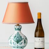 Lampe de table en céramique botanique Delvert Teal Royal Delft, 1970