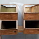 Set of 4 industrial metal lockers
