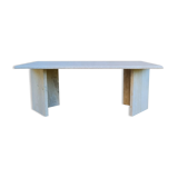 Travertine coffee table