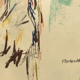 Kokoschka oskar (1886-1980) olympische spiele munchen, 1972. original poster