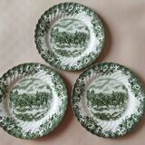 8 Johnson Bros "Coaching Scenes" English dessert plates