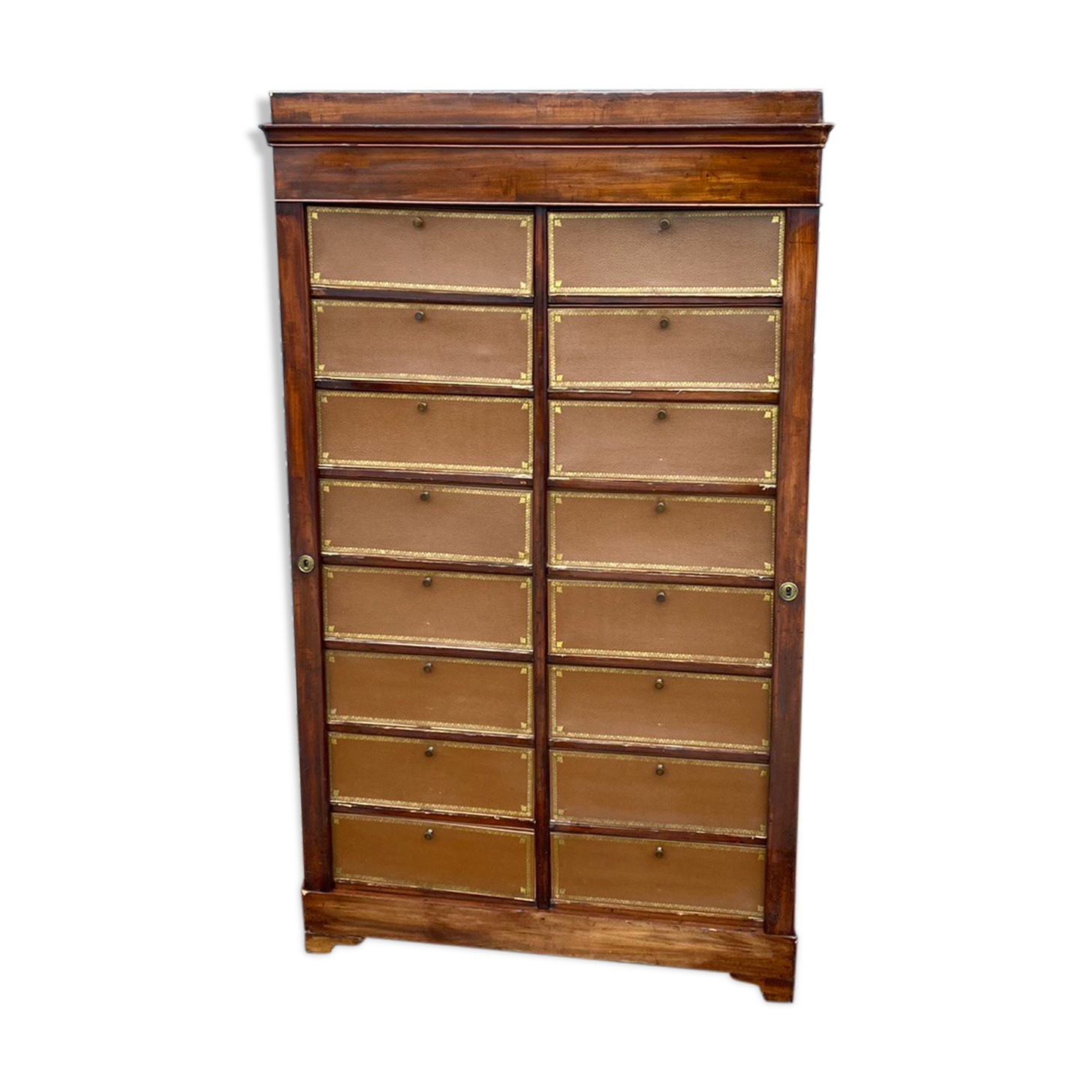 Mahogany cardboard furniture of  Louis Philippe XIX century
