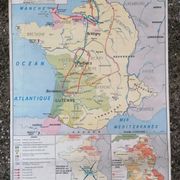 Old historical MDI map: The 100 Years War.