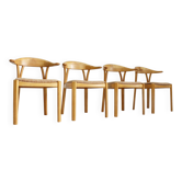 Vintage Danish dining chairs 1960s set of 4