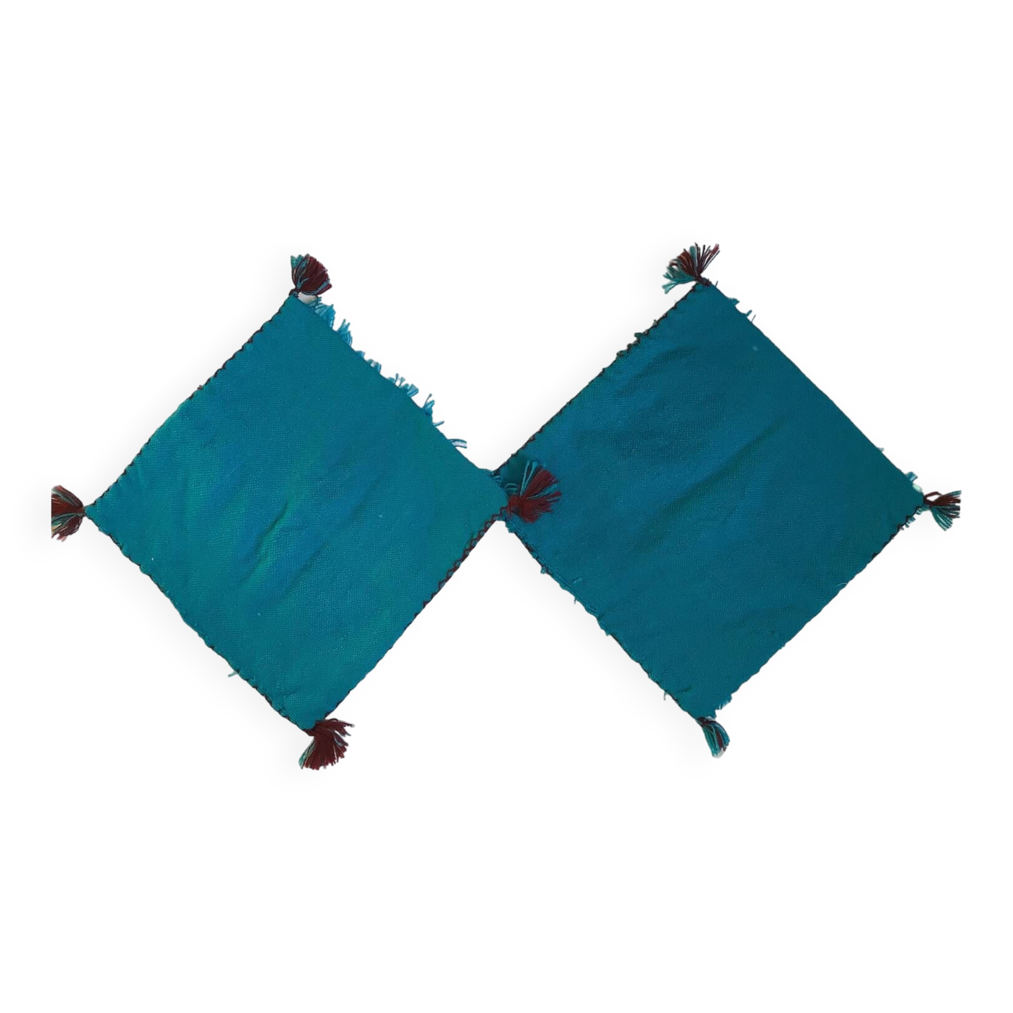 2 vintage Berber cushion covers