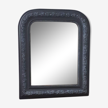 Miroir noir Louis Philippe 52 x 43 cm