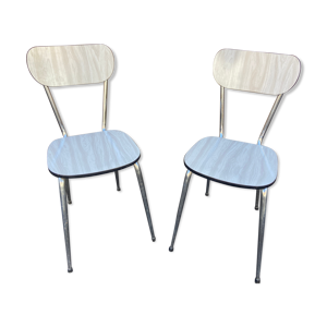 Paire de chaises en formica