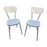 Paire de chaises en formica vintage 1960