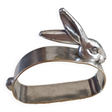 Silver metal napkin ring