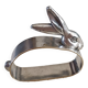 Silver metal napkin ring
