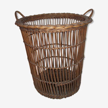 Rattan paper basket