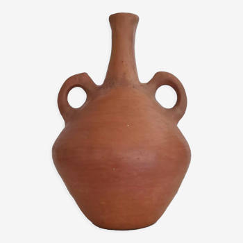 Vase artisanal à anses en terre cuite