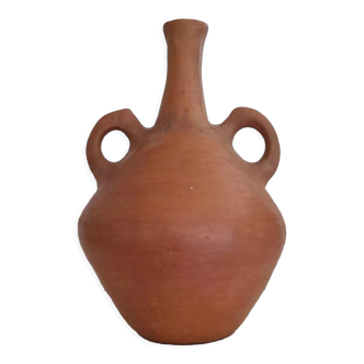 Vase artisanal à anses en terre cuite