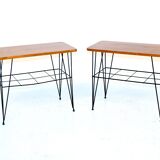 Set of 2 tables "Stringbord" in teak, Sweden, 1950