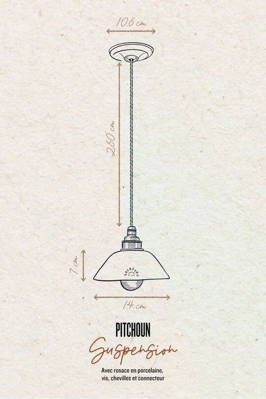 PITCHOUN - Red terracotta - Pendant light