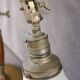 Vintage Brass And Glass Table Lamp, 1930s