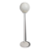 Lampadaire space age en plastique blanc