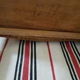 former raw wood with 2 baroque style drawers bedside