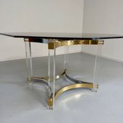 Ancienne table à manger design italien d'Alessandro Albrizzi années 70