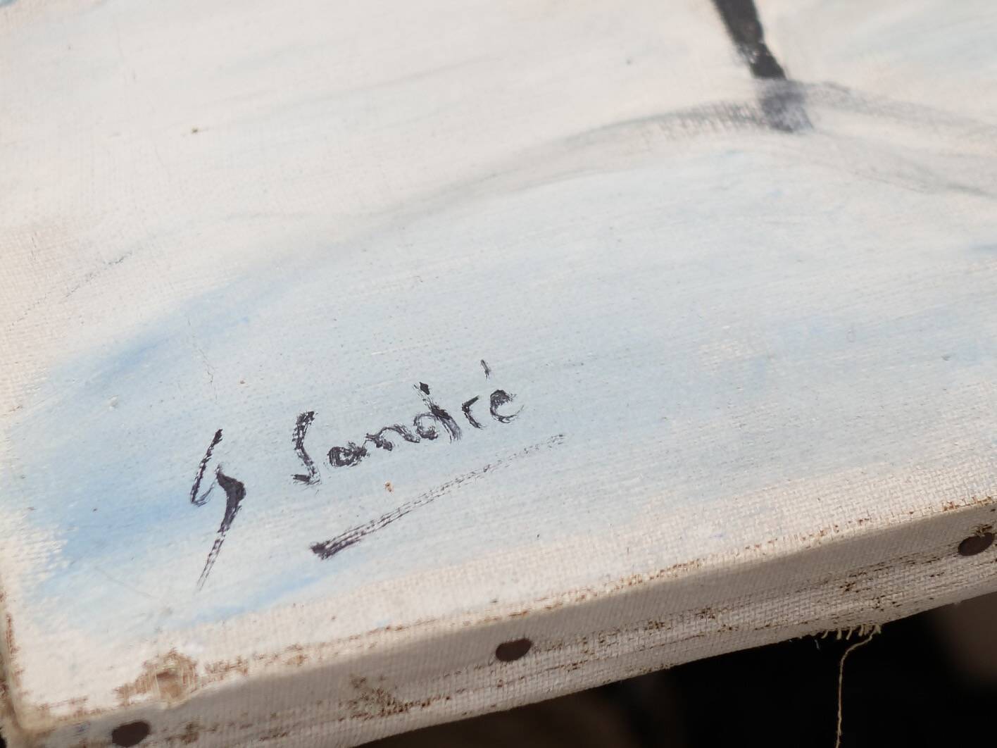 Ancient landscape house in the snow