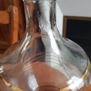 Carafe filet doré années 50
